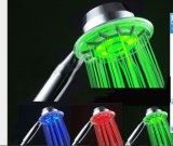 LED Color Changing Top Shower Head with Temperature