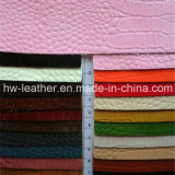 Crocodile PU Leather for Bag Hw-1459