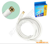 3m Gold Plated Connector TV AV Cable (AV-TV05-3M-Gold-White-Set Top Box-Color Box)