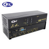High Quality 2 in 4 out HDMI Switch with IR Remote