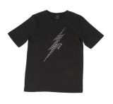 Black Printing T-Shirt with High Quality and Low Price