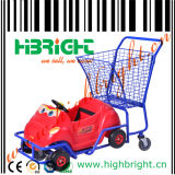 Kids Metel Plastic Supermarket Shopping Cart for Children