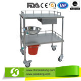 Treatment Hospital Trolley with Drawers (CE/FDA/ISO)