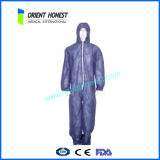Disposable Safety Blue Coverall with Zipper