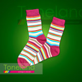 Women Multi-Striped Normal Socks (WNE0006)