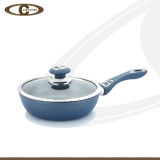 Dark Blue Non-Stick Coating Wok with Lid