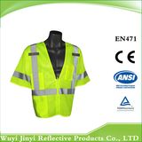 Eniso20471/ANSI 107 Good Quality Hi-Viz Reflective Safety Vest
