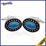 Black Enamel with Turquoise Cufflinks