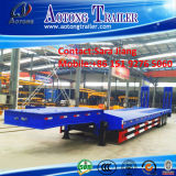 Tri-Axle 60ton Low Bed Trailer for Excavator Transportation