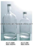 375ml/700ml/750ml/1500ml Round Vodka Glass Bottle
