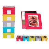 Square Tea Tin for Holiday Promotion