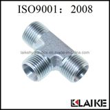 Metric Male 24 Degree Hydraulic Hose Fitting Tee