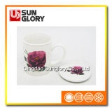 11oz Porcelain Mug with Lid Mkb055
