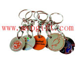 Metal Key Chain with Coin Holder (m-TC008)