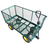 High Quality Steel Meshed Garden Tool Cart (TC1840H)