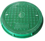 Manhole Cover High Polymer Material SMC Customized for 2008 Beijing Olympic Game Round Municipal Telecom Electrical Manhole Cover