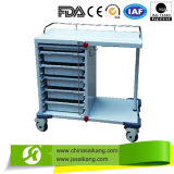 Hospital Clinical Trolley Made of Cold Rolling Steel Frame with Powder Coated