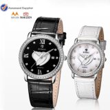 2014 Brand New Crystal Diamonds Ladies Watches, Heart Shape Mop Dial Women Watches