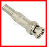 CCTV BNC Camera Male Solder Welding Connector Adapter to Spring Cable RF Coaxial