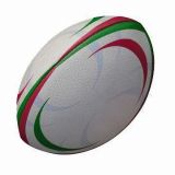 Leather Rugby Ball, Ideal for Training, Promotions and Competitions, OEM Orders Welcomed