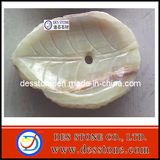 Natural Jade Marble Lotus Leaf with Countertop Sink