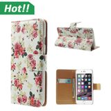 Customize Design Case Printing Leather Case for iPhone 6 Colorful Print Cover Case