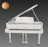 White Polished Concert Grand Piano (HG-152W)