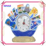 Polyresin Souvenir Craft, Resin Clock, Desktop Clock