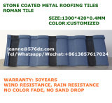 Natural Melon Stone Coated Metal Roofing Tiles