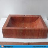 Travertine Sink, Red Stone Kitchen Sink