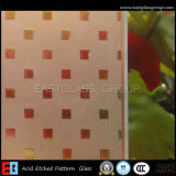 4-12mm Acid Etched Glass Figured/Pattern Glass (AD48)