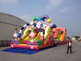 Inflatable Happy Clown Slide Inflatable Cartoon Theme Slide
