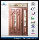 Fangda Fiberglass Mom and Son Door, Main Entrance Door Modern, Decorated with Frosted Glass