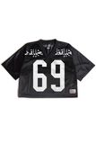 Ladies' Fashion Short T-Shirt Print Nylon Baseball Wear