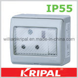 IP55 15A Round Pin Waterproof Outlet