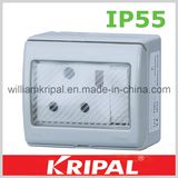 IP55 15A Round Pin Waterproof Outlet