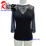 T-Shirt with Lace Sleeves