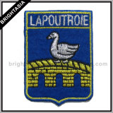 Quality Metallic Silver Embroidery for Iron on Patch (BYH-10106)