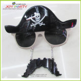 Black Plastic Party Glasses with Mustache for Halloween