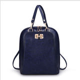 Fashionable PU Leather Satchel School Pack Bag for Lady (XB051)