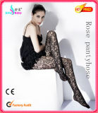 Fashion Sexy Rose Jacquard Stockings Tights Pantyhose Silk Socks (SR-1282)