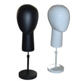 Fiberglass Female Mannequin Head with Round Baseplate
