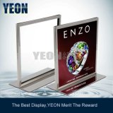 Yeon Fashion Style Stainless Steel Sign Display Rack Holder Post Display Banner Stand for Promotion