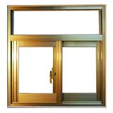 Anodizing Bronze Color Aluminum Sliding Glass Window