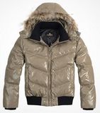 Men's Faux Fur Hooded Down Jackets