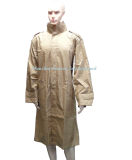Waterproof Khaki Long Raincoat of Made in China (V4007)