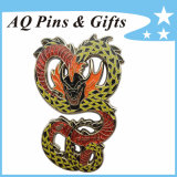 Hot Sell Cut out Metal Lapel Pin Badge with Glitter&Epoxy (badge-090)