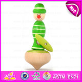 New Wood Spinning Top Toy for Baby, Educational Wooden Toy Spinning Top, Spinning Top Toy Wood for Children W01b023