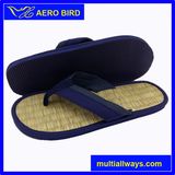 Trendy Men Straw Mat EVA Outsole Flip Flops