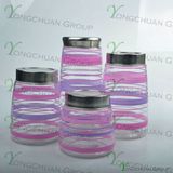 Wholesale Machine-Moulded Glass Storage Bottle Set Hand Painting Nice Bottle